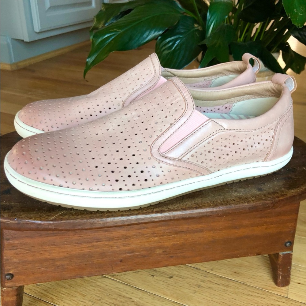 Taos COURT Perforated leather Comfort Sneakers Shoes Size 9.5 PINK - Picture 4 of 12